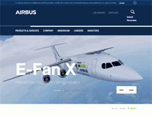 Tablet Screenshot of airbusdefenceandspace.com